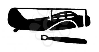 Royalty Free Clipart Image of a Bomber