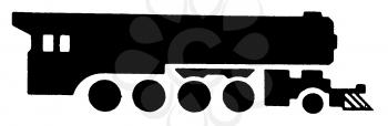Royalty Free Clipart Image of a Train Engine
