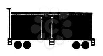 Royalty Free Clipart Image of a Box Car