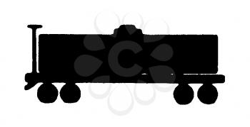 Royalty Free Clipart Image of a Train Car