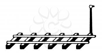 Royalty Free Clipart Image of Railroad Tracks