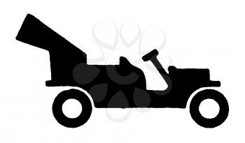 Royalty Free Clipart Image of an Antique Convertible