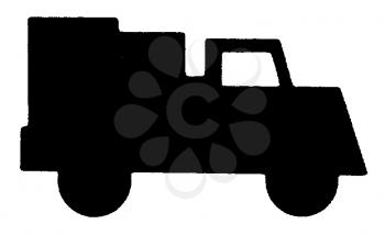 Royalty Free Clipart Image of a truck