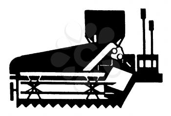 Royalty Free Clipart Image of Farm Machinery