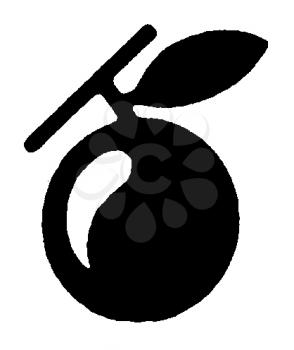 Royalty Free Clipart Image of a Fruit