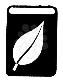 Royalty Free Clipart Image of a Tobacco Container