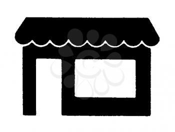Royalty Free Clipart Image of a Store