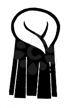 Royalty Free Clipart Image of a Woman's Coat