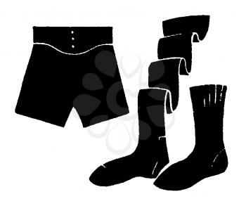 Royalty Free Clipart Image of Undergarments