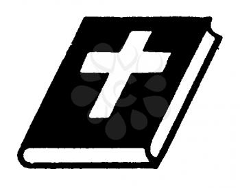 Royalty Free Clipart Image of a Bible