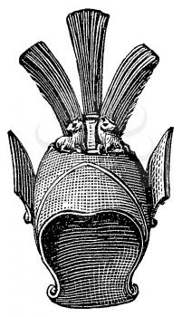 Royalty Free Clipart Image of a Helmet