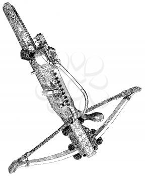 Royalty Free Clipart Image of a Crossbow