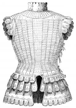 Royalty Free Clipart Image of Torso Armour for a Knight 
