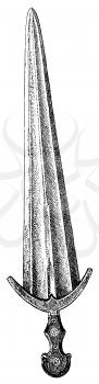 Royalty Free Clipart Image of a Dagger