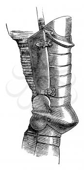 Royalty Free Clipart Image of Leg Armour 