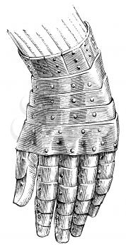 Royalty Free Clipart Image of a Gauntlet