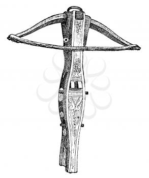 Royalty Free Clipart Image of a Crossbow