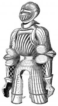 Royalty Free Clipart Image of a Knights Armour 