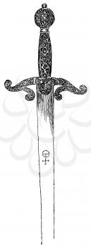Royalty Free Clipart Image of a Sword