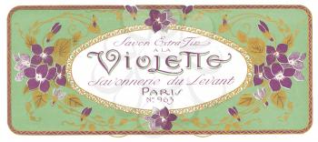 Royalty Free Photo of a Vintage perfume label