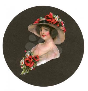 Royalty Free Photo of a Vintage Perfume Label