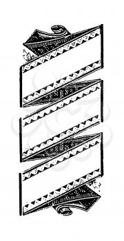 Royalty Free Clipart Image of a Lace Banner