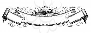 Royalty Free Clipart Image of a Banner