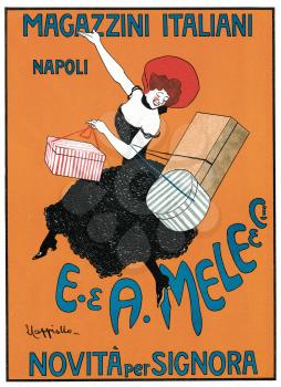 Royalty Free Clipart Image of Novità per Signora Theatre Poster 