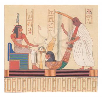 Royalty Free Clipart Image of an Egyptian Illustration