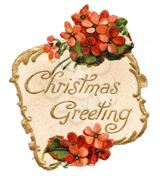 Royalty Free Clipart Image of a Christmas Greeting