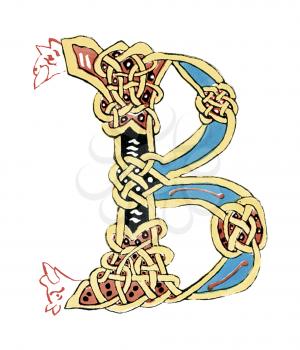 Royalty Free Clipart Image of a Letter B