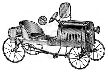 Royalty Free Clipart Image of an Antique Auto
