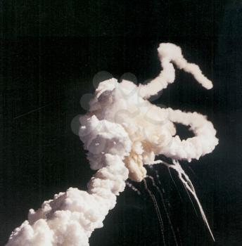 Royalty Free Photo of The Challenger Shuttle Disaster of 1986 
