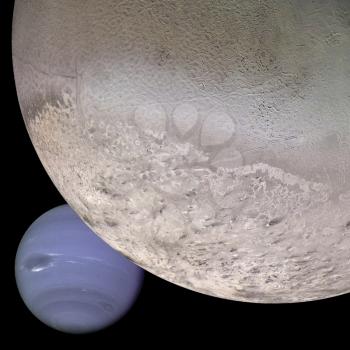 Royalty Free Photo of Triton, Neptune's Huge Moon