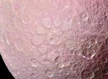 Royalty Free Photo of Saturn's moon, Rhea