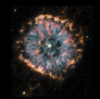 Royalty Free Photo of a Planetary Nebula with White Dwarf