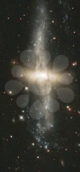 Royalty Free Photo of NGC 4650A, a Polar-ring Lenticular Galaxy 