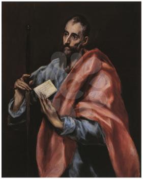 Royalty Free Clipart Image of Saint Paul by El Greco
