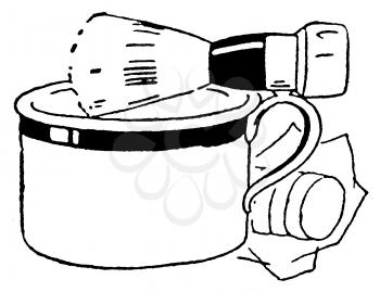 Royalty Free Clipart Image of a Shaving Kit