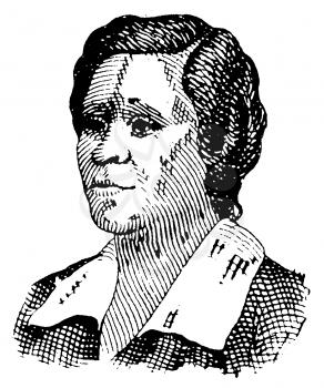 Royalty Free Clipart Image of a Portrait of an African American Woman 