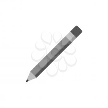 Pencil icon. Symbol in trendy flat style isolated on white background. Illustration element for your web site design, logo, app, UI.