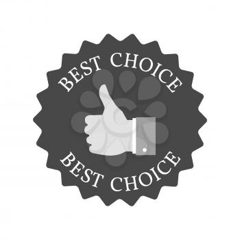 Best choice concept icon. Symbol in trendy flat style isolated on white background. Illustration element for your web site design, logo, app, UI.