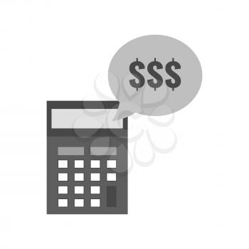 Income calculation concept icon. Symbol in trendy flat style isolated on white background. Illustration element for your web site design, logo, app, UI.