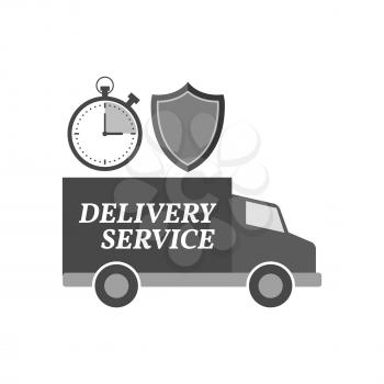 Delivery service concept icon. Symbol in trendy flat style isolated on white background. Illustration element for your web site design, logo, app, UI.