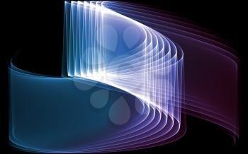 Abstract background of the curve line with a gradient fill