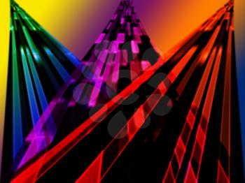 Illyustatsiya three multicolored disco tracks