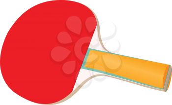 Illustration of a racket for table tennis on a white background