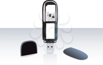 Illustration of the usb-modem for connection to the mobile Internet