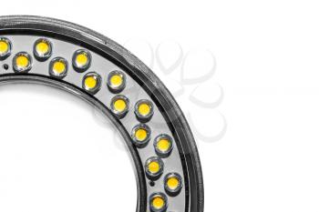 Part of the LED ring isolated on white background