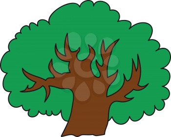 Illustration of tree isolated on a white background